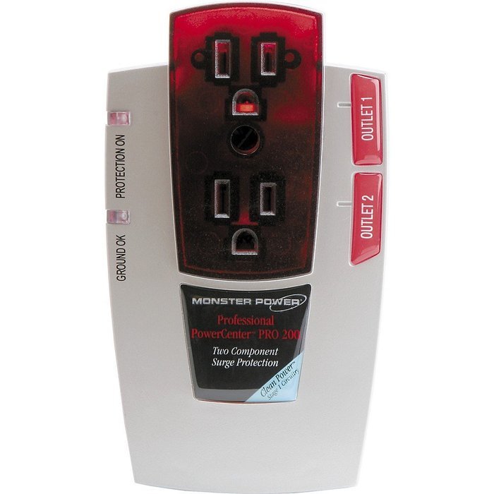 Monster Cable PowerCenter PRO 200 2-Outlet Surge Protector (Certified Refurbished)