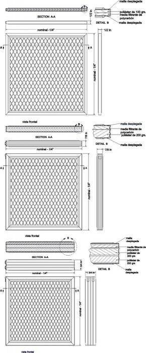 14x25x1 Activated Carbon Particles A/C Furnace Air Filters, Steel Frame