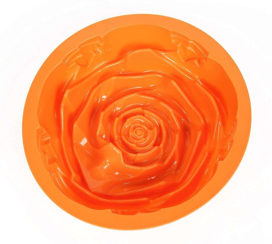 FreshGadegtz Silicon Baking pan rose - 24 cm &Oslash; - Silicon baking dish - Cake tin Rose mould - Cake baking mould... N2