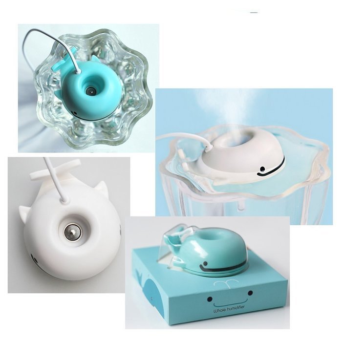 Yosoo Portable Super Mini Lightweight USB Travel Whale Shaped Air Humidifier for Office Home Cool Moisture Air... N11
