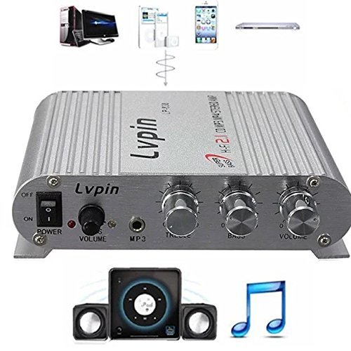 PaddSun 200W 12V Super Bass Mini Hi-Fi Stereo Amplifier Booster Radio MP3 for Car Home Bus Boat N2
