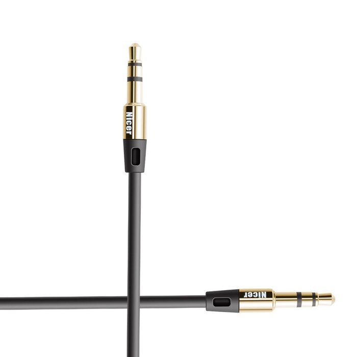 Nicer&reg; 6.6 Ft Premium Nylon Audio Cable / Aux Cord ,3.5mm Auxiliary Aux Cable for Car Stereo, Apple iphone, ipad... N12