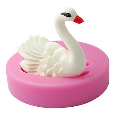 Y&XL&H Silicone Fondant Mold Swan Chocolate Mould Cake Decoration