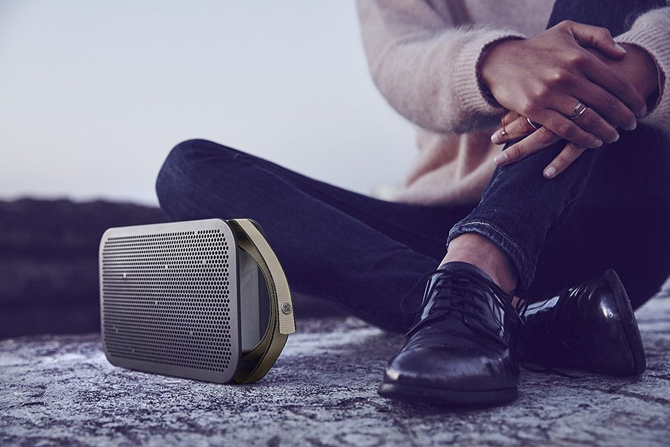 B&O PLAY by Bang & Olufsen Beoplay A2 Active Portable Bluetooth Speaker, Stone Grey N6