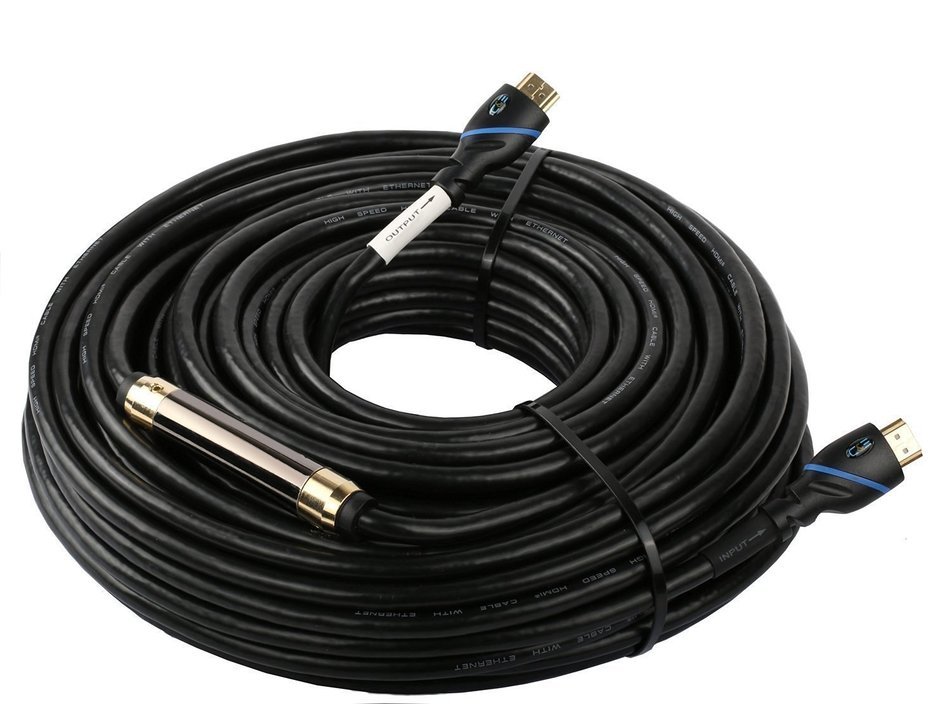 C&E High Speed HDMI Cable, w/ Built-in Signal Booster Supports 3D & Audio Return Channel - Full HD [Latest Version... N5