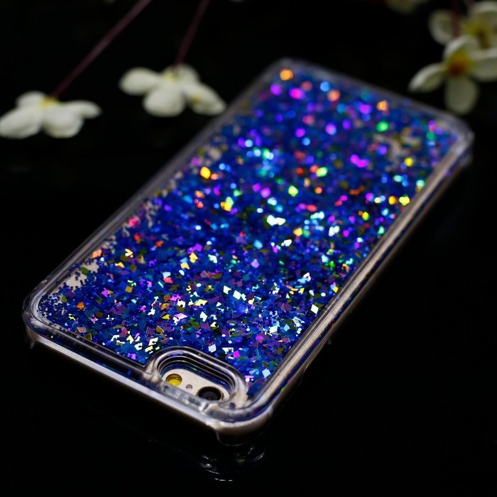 iPhone 6 Plus / 6S Plus Case,PHEZEN Christmas Tree Santa Claus Design Cool Quicksand Moving Stars Bling Glitter... N21
