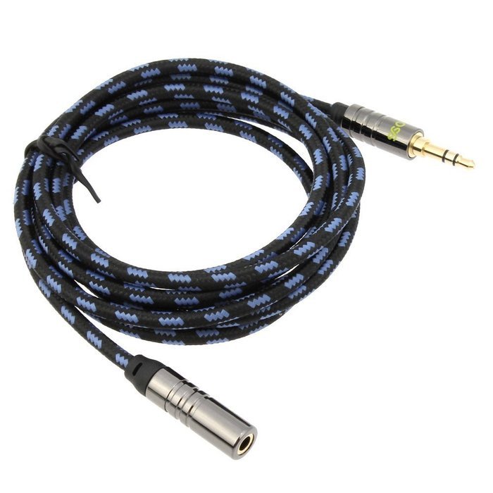 Audio AUX Extension Cable, iKross 6 Feet Braided Sleeve jacket 3.5mm Male To 3.5mm Female Extension Stereo Audio... N12