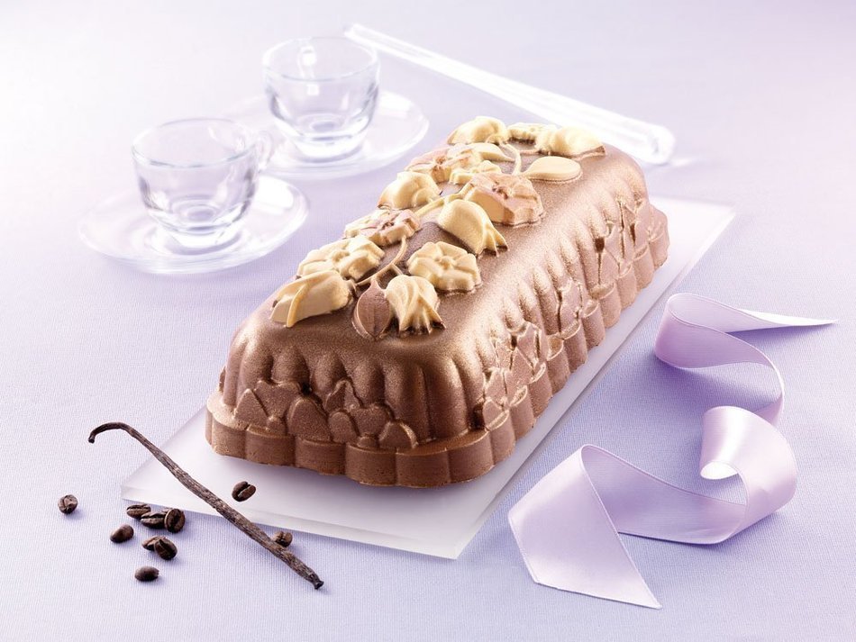 Silikomart Silicone Fancy and Function Bakeware Collection Plumcake Pan, Ornamental