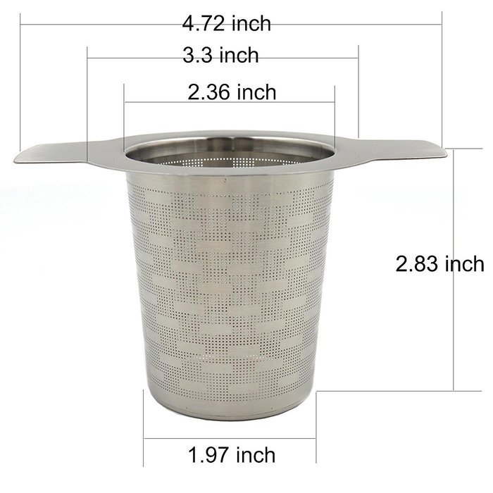 YC-Houseware Tea Infuser Creative Pattern Fine Mesh Stainless Steel Tea Strainer Large Capacity With Lid For Loose...