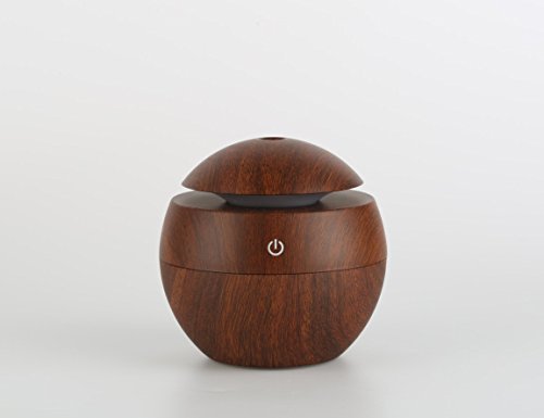 Humidifier Aromatherapy Aroma Essential Oil Diffuser for Aromatherapy Ultrasonic Cool Mist Humidifier 130ml (dark... N2