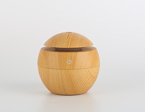 Humidifier Aromatherapy Aroma Essential Oil Diffuser for Aromatherapy Ultrasonic Cool Mist Humidifier 130ml (dark... N4
