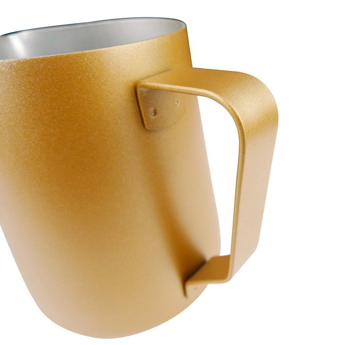 MING 600ML Non-stick Stainless Steel Latte Espresso Cappuccino Milk Jug Frothing Pitcher - Black N4