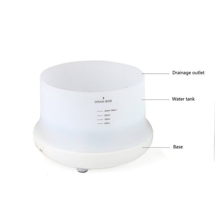 BZONE 250ML Ultrasonic Air Humidifier Diffuser Color Changing LED Lights Cool Mist Humidifier Aroma Essential... N7