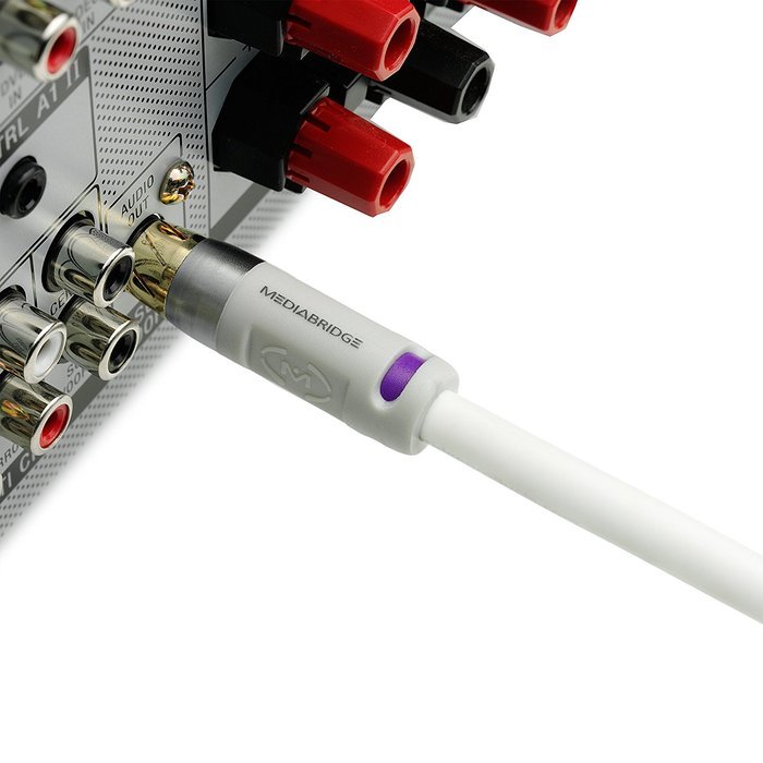 Mediabridge ULTRA Series Subwoofer Cable (8 Feet) - Dual Shielded with Gold Plated RCA to RCA Connectors - White... N5