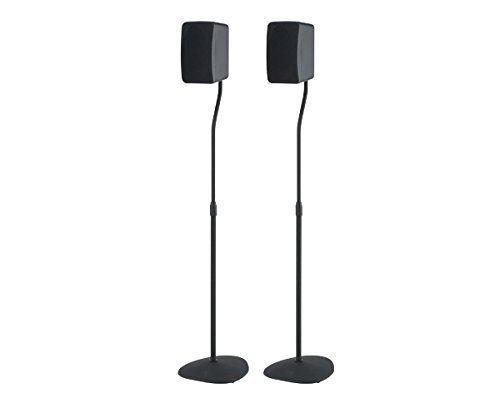 Sanus Systems HTSATB Adjustable Speaker Stand - Black N6