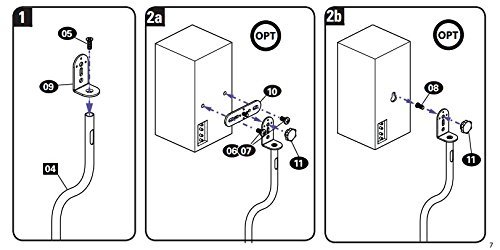 Sanus Systems HTSATB Adjustable Speaker Stand - Black N8