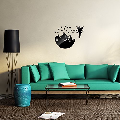 EverTrust(TM) New Hot Sale Clock Wall Clocks Reloj De Pared Horloge Stickers Quartz Watch Balcony/courtyard Modern... N3
