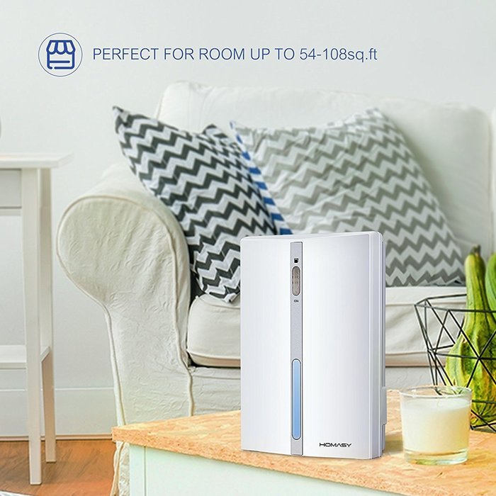 Homasy Portable Mini Thermo-Electric Peltier Compact Dehumidifier for Bathroom, Kitchen, Office and Other Small... N2