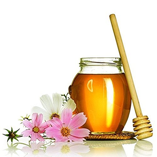 Teanfa 5 pcs Portable Mini Jam Honey Dipper Stirring Rod Wooden Muddler Honey Stick