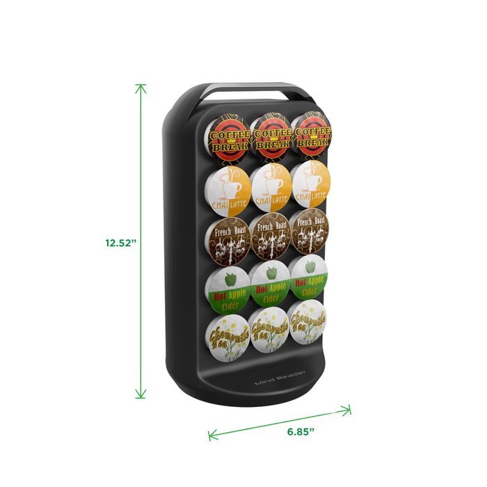 Mind Reader "Apollo" Spinning Single Serve Coffee Pod Carousel, Black