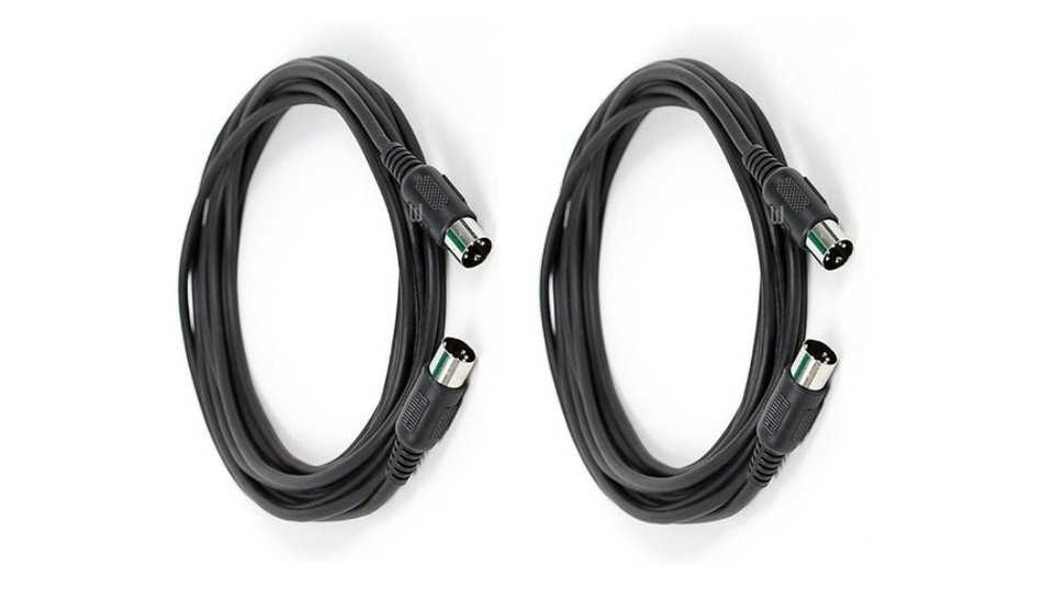 Cable Matters 2-Pack 5 Pin DIN MIDI Cable, 5 Pin MIDI Cable - 10 Feet 10 Ft