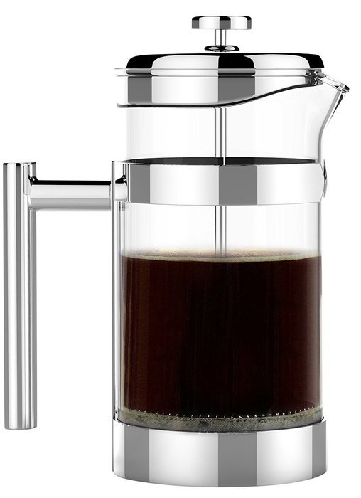 The Original Sovrano International French Press 34oz (1 Liter) &ndash; Vero Coffee and Tea Press &ndash; Stainless Steel w...