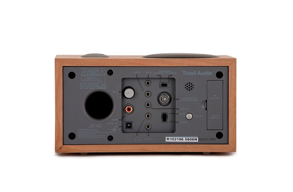Tivoli Audio Model Three AM/FM Clock Radio, Cherry/Metallic Taupe (Discontinued by Manufacturer) N4