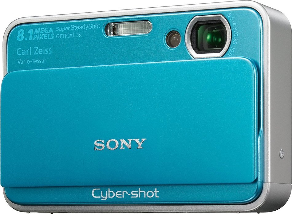 Sony Cybershot DSC-T2 8MP Digital Camera with 3x Optical Zoom (Black)