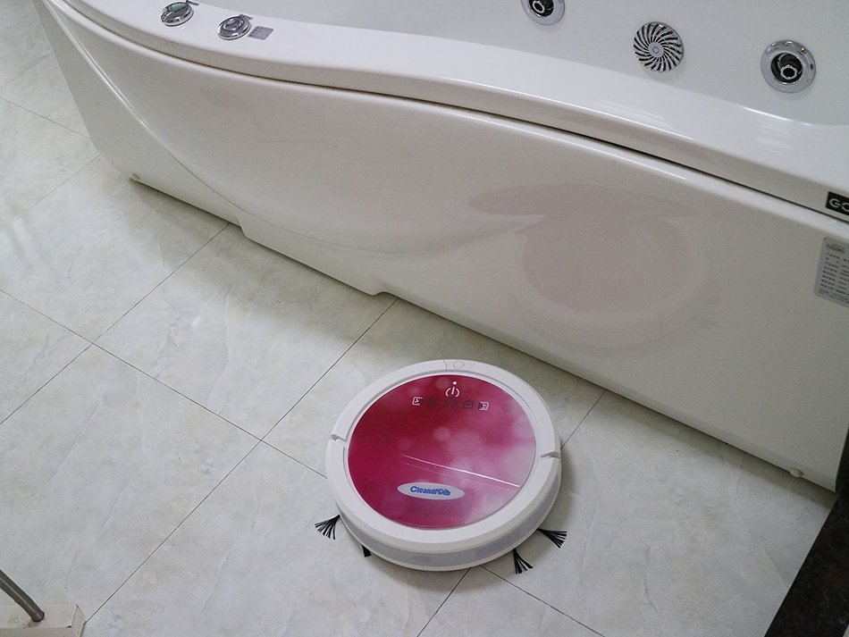 Cleandroid Automatic Charging Vacuum Cleaning & Dry Mopping Robot with Li-ion Battery & HEPA Filter CD-01PK01