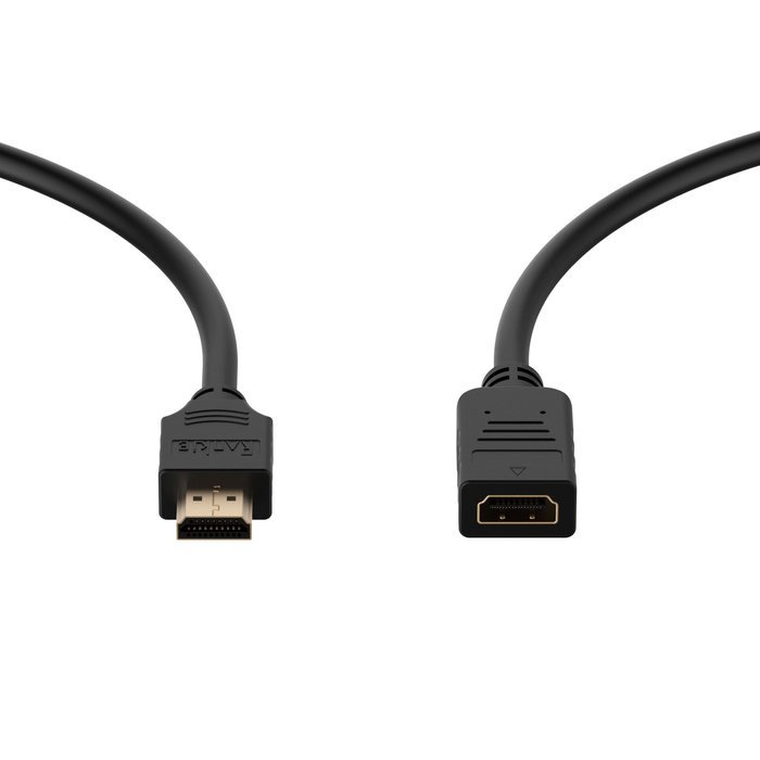 HDMI Extension Cable, Rankie High Speed HDMI Extension Cable Male to Female with Ethernet - 10 Feet (Black) -... N4