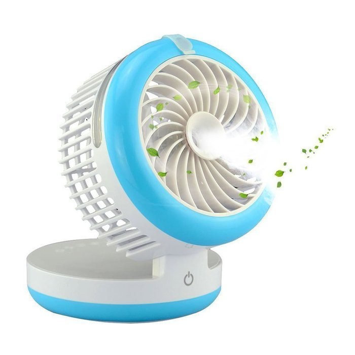 Geelyda Table Fan Portable Mini Misting Fan Humidifier USB Fan Cooling Mist Fan Rechargeable Humidifier Personal... N3