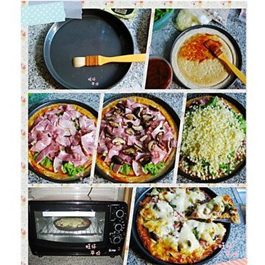 Sher 6 inch Non-Stick Round Pizza Pan Aluminum Alloy Cake Pan Baking Mould Cake Pastry N2