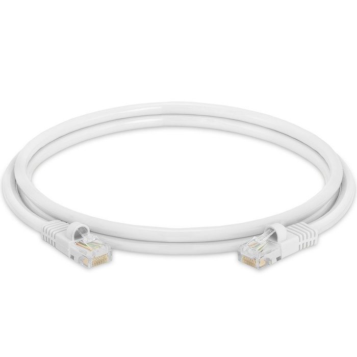Cmple - RJ45 CAT5 CAT5E ETHERNET LAN NETWORK CABLE -75 FT White N70