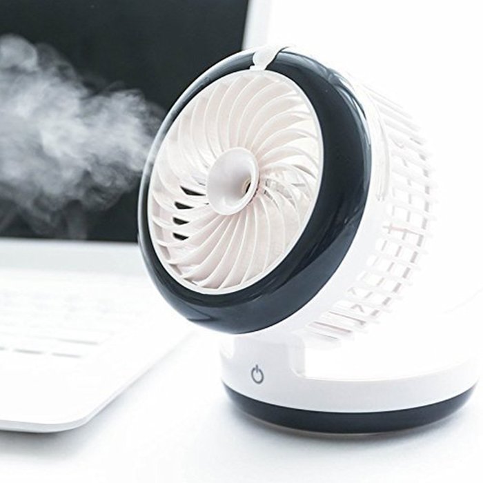 Geelyda Table Fan Portable Mini Misting Fan Humidifier USB Fan Cooling Mist Fan Rechargeable Humidifier Personal... N4