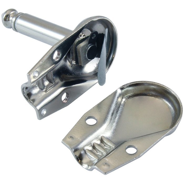 GLS Audio 1/4" Right Angle Plugs TS Mono Flat Low Profile Pancake Style for Speaker Cables, Patch Cables, Snakes... N9