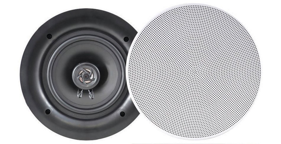 Pyle Ceiling Speakers - Stereo Home Theater Speakers - in Wall Speakers Flush Mount - 5.25-Inch White 150 Watt... N5