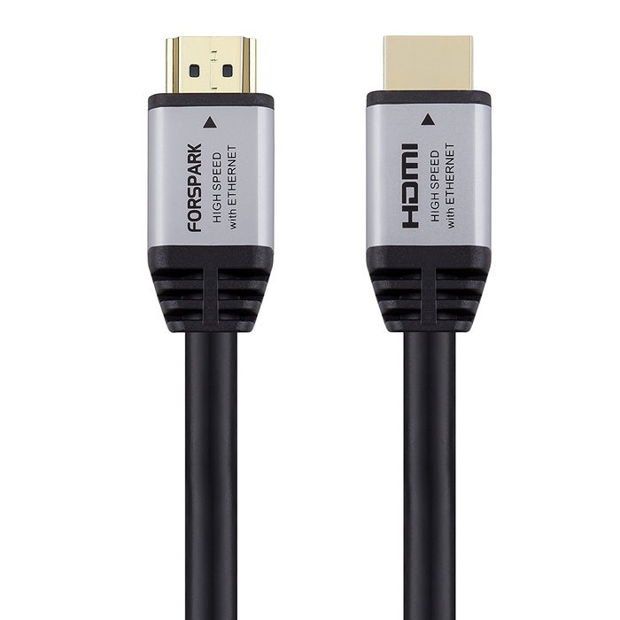 FORSPARK High Speed Ultra HDMI Cable 50ft with Ethernet ,Supports 4K, 3D, 1080p Full HD Latest Version, Silver... N6