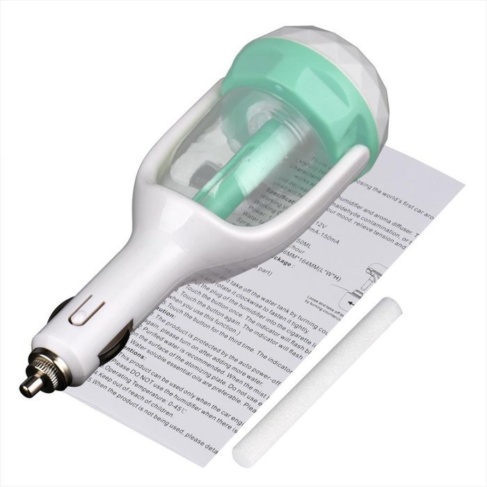 Alonea Auto Mini Car USB Humidifier Air Purifier Freshener Travel Car Portable (Green) N5