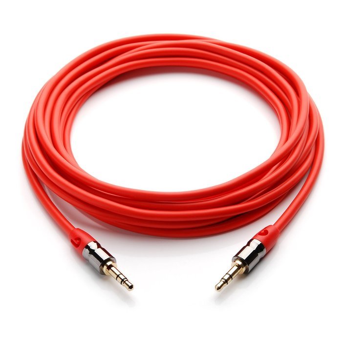 PlugLug - 4FT 3.5mm Male to Female Premium Auxiliary Audio Cable for Headphones, iPods, iPhones, iPads, Home /... N21