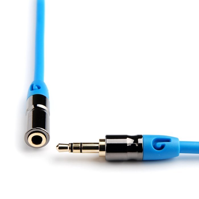 PlugLug - 4FT 3.5mm Male to Female Premium Auxiliary Audio Cable for Headphones, iPods, iPhones, iPads, Home /... N23
