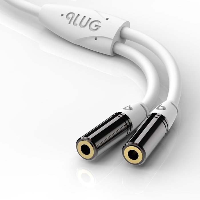 PlugLug - 4FT 3.5mm Male to Female Premium Auxiliary Audio Cable for Headphones, iPods, iPhones, iPads, Home /... N25