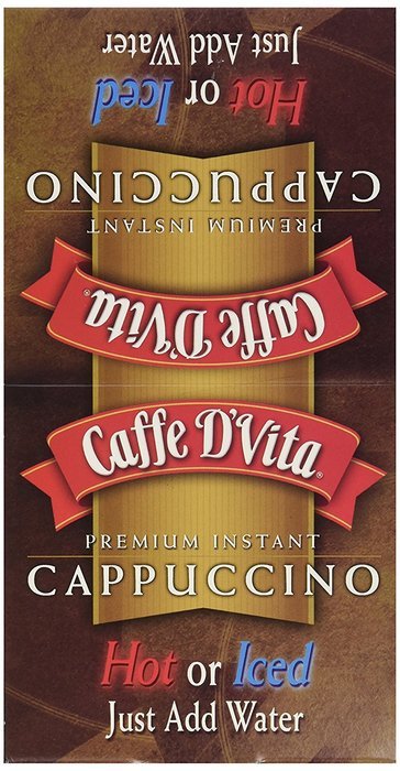 Caffe D'Vita Sugar Free French Vanilla Cappuccino, 7.5-Gram Envelopes (Pack of 24) N5