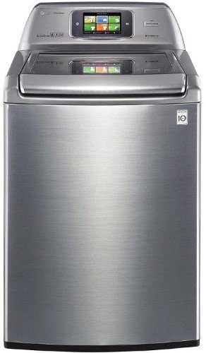 LG WT6001HVA 4.7 Cu. Ft. Graphite Steel Top Load Washer - Energy Star
