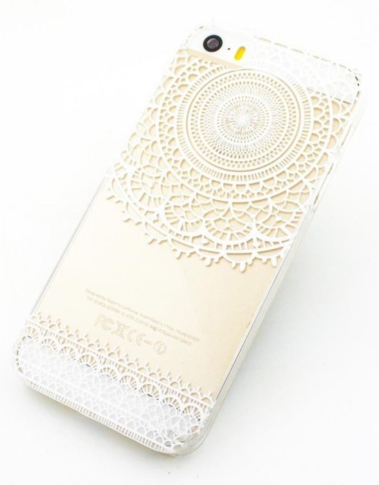 iPhone 7 Plus Case, iPhone 7 Plus Henna Case, UnnFiko Henna Clear Plastic Case Cover for Apple iPhone 7 Plus (... N8