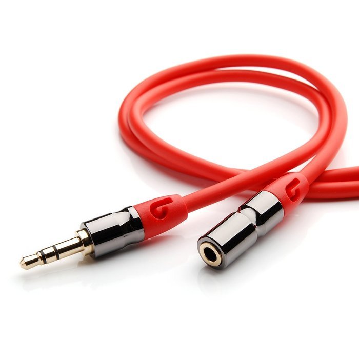 PlugLug - 4FT 3.5mm Male to Female Premium Auxiliary Audio Cable for Headphones, iPods, iPhones, iPads, Home /... N36