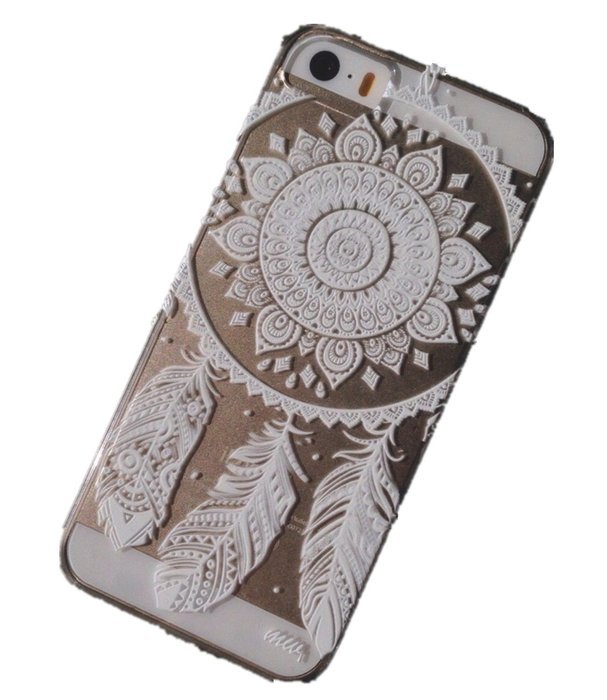 iPhone 7 Plus Case, iPhone 7 Plus Henna Case, UnnFiko Henna Clear Plastic Case Cover for Apple iPhone 7 Plus (... N9