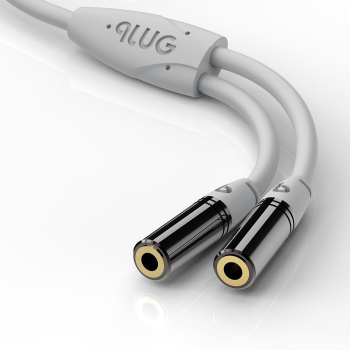 PlugLug - 4FT 3.5mm Male to Female Premium Auxiliary Audio Cable for Headphones, iPods, iPhones, iPads, Home /... N38