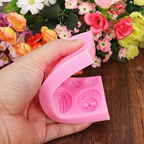 Bluelover 3D Halloween Skull Silicone Cake Mold Fondant Cake Decorating Mold