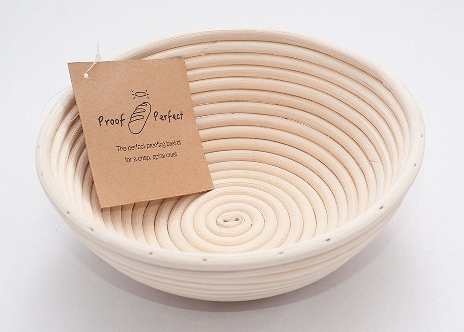 Professional Banneton Proofing Basket 8.5 Inch. A Natural Rattan Brotform - Perfect for Rising Dough for Artisan... N2