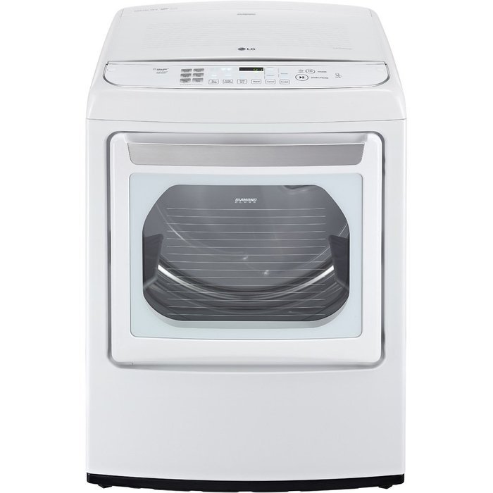 LG DLEY1701WE Bravos XL 7.3 Cu. Ft. White With Steam Cycle Electric Dryer - Energy Star N2